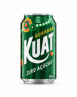 Lata de Guaraná Kuat Zero Açúcar 350 ml